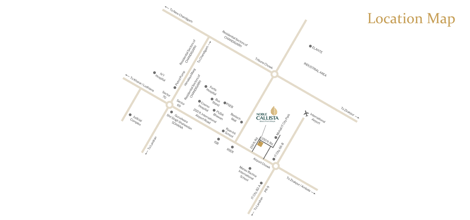 noble callista location map